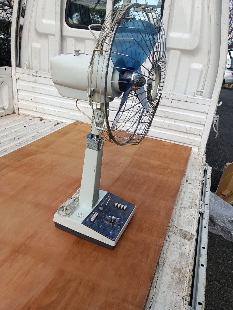 家庭用扇風機 200W ホワイト/ブルー