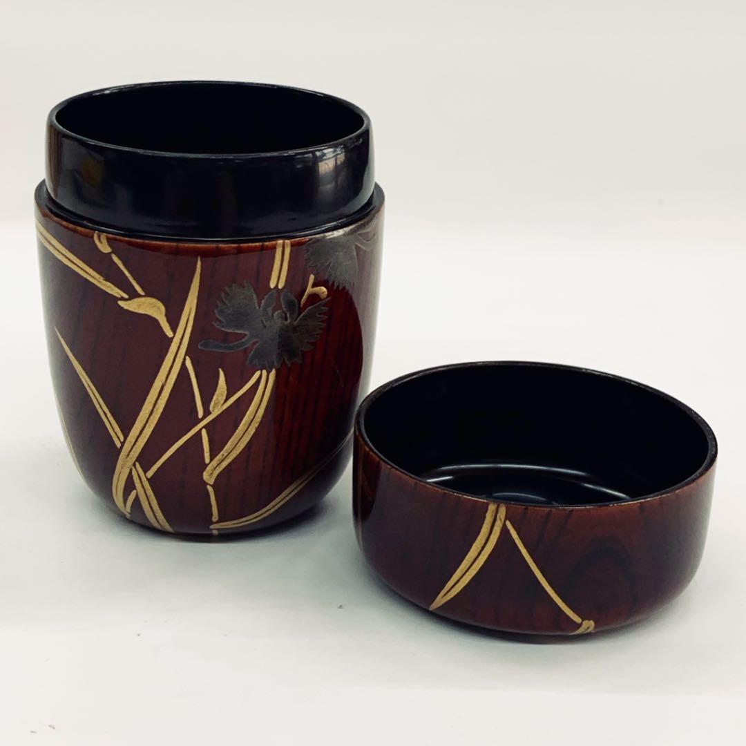 【長棗　鷺草】新井司峰　共箱