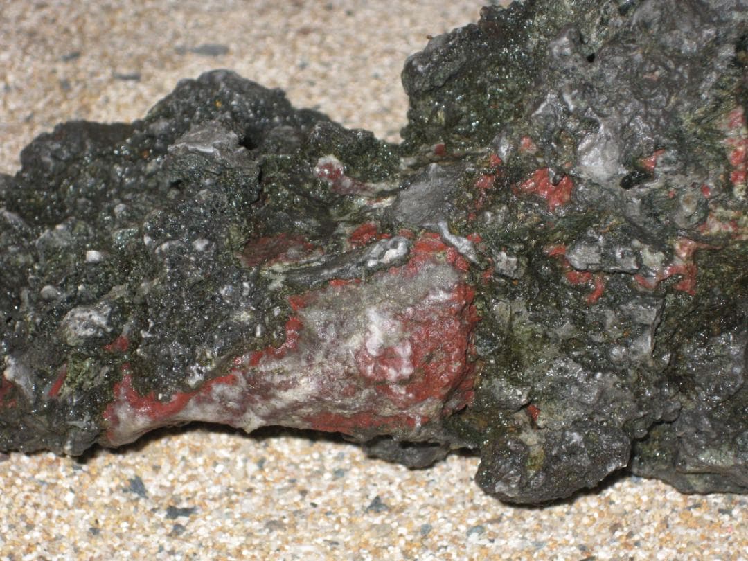 稲*曽様 水石　産地不詳　11cm x 23 x 11cm