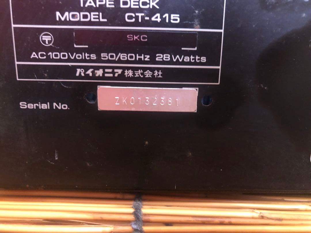 PIONEER CT-415 カセットデッキ