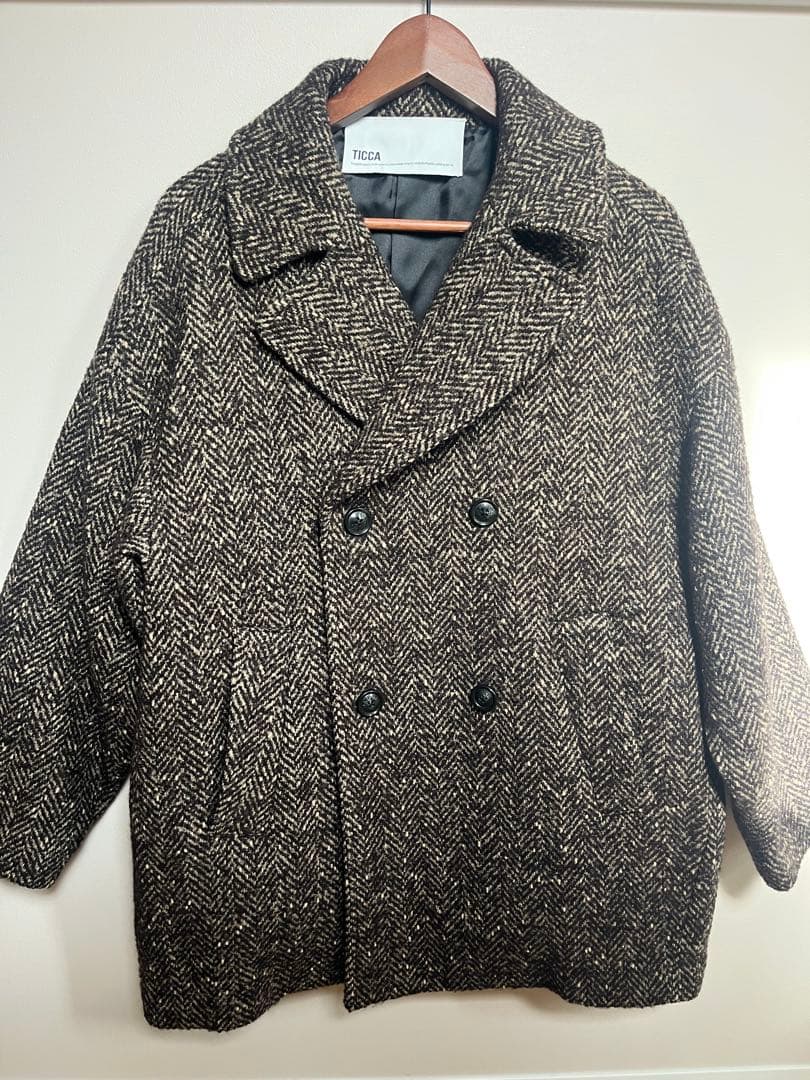 TICCA ティッカ ツイード ピーコート 24年秋冬