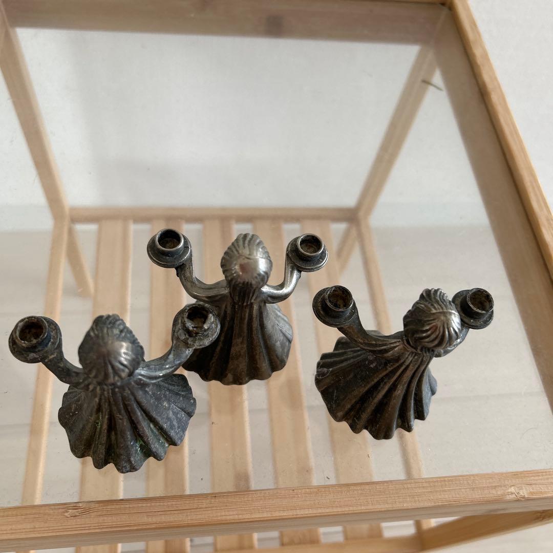 イタリア製　アンティーク　キャンドルスタンド　真鍮製