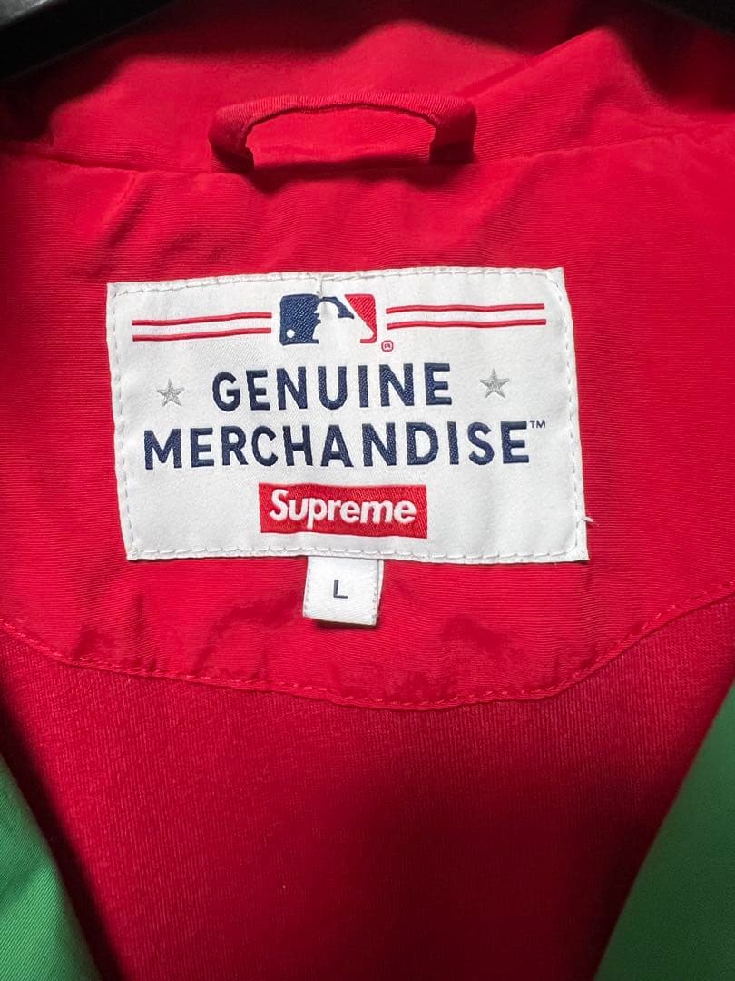 supreme ヤンキースコラボ ナイロンジャケット L シュプリーム