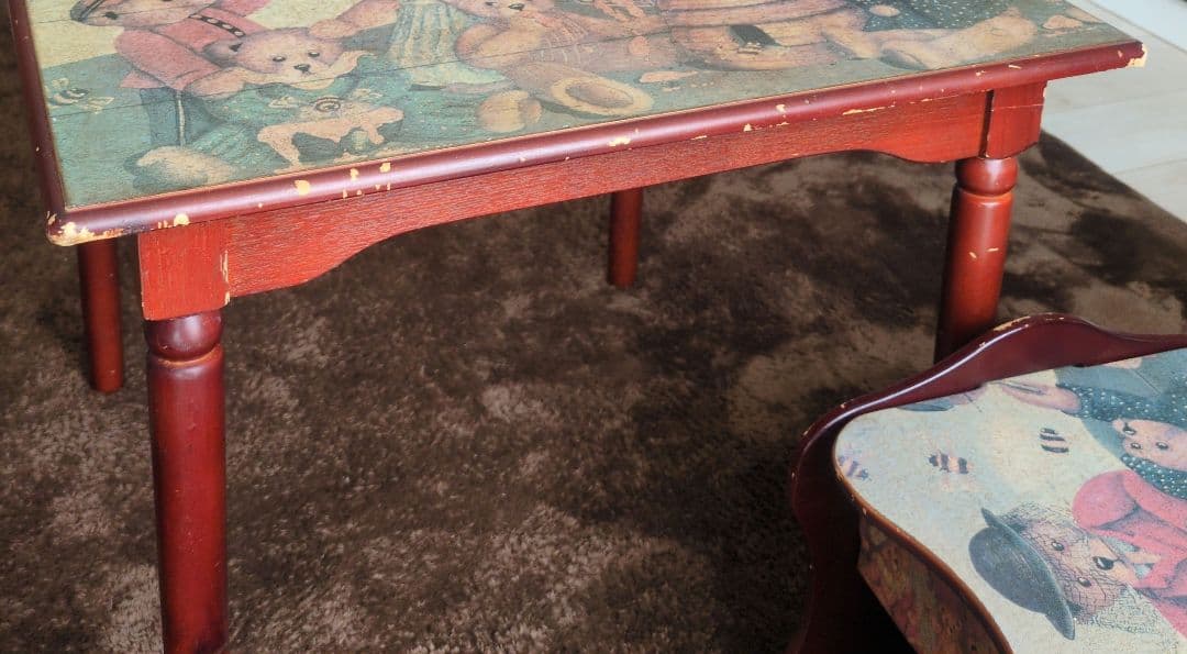 机　椅子　テディベアー　カントリー