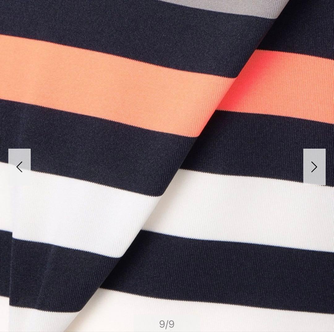 【新品・タグ付き】BRIEFING メンズ モックネック ネオン ボーダー L