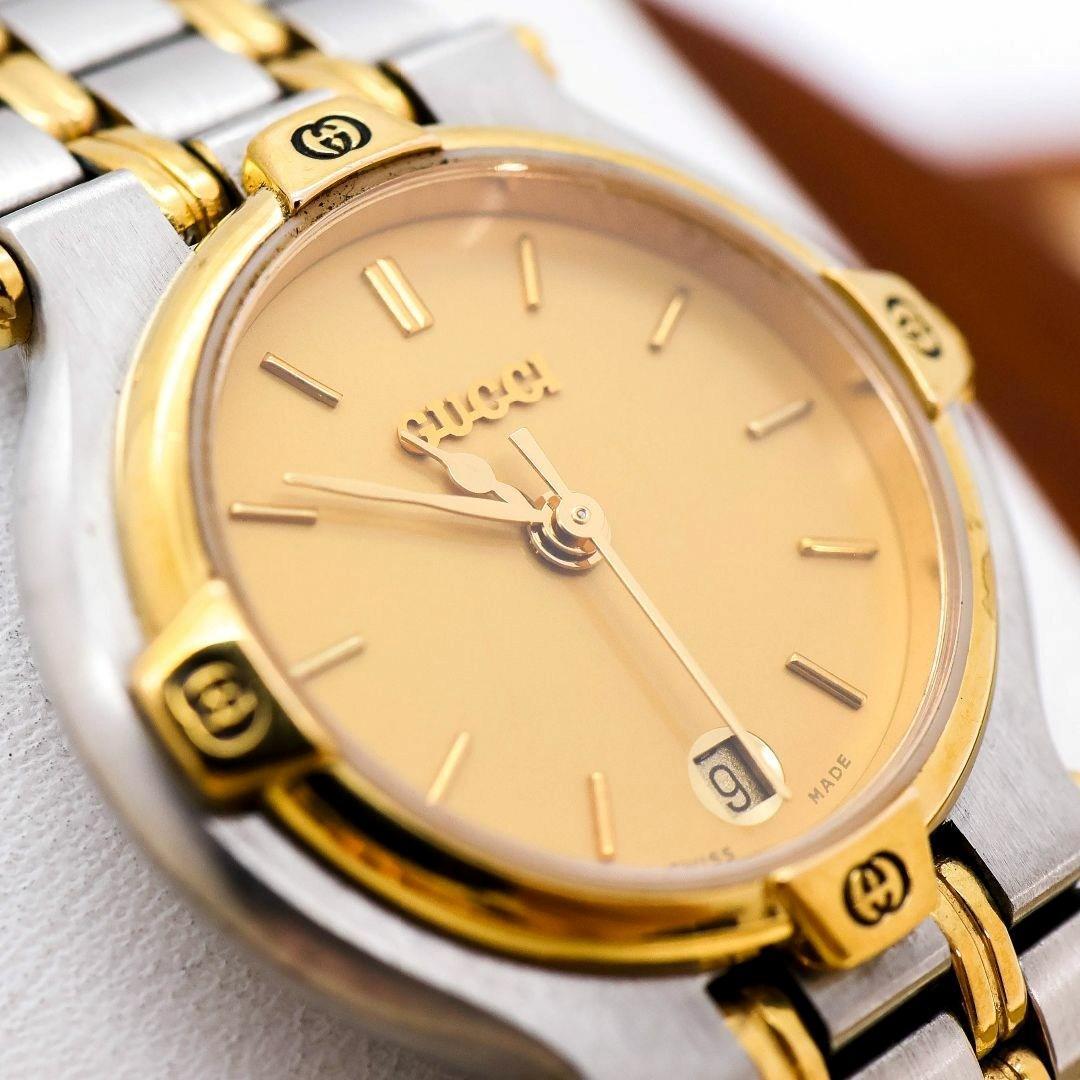 稼働 GUCCI 腕時計 9000L コンビカラー ヴィンテージ 2241