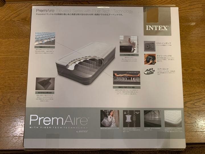 [匿名配送] [未開封] エアーベッド電動ポンプ内蔵シングルサイズ