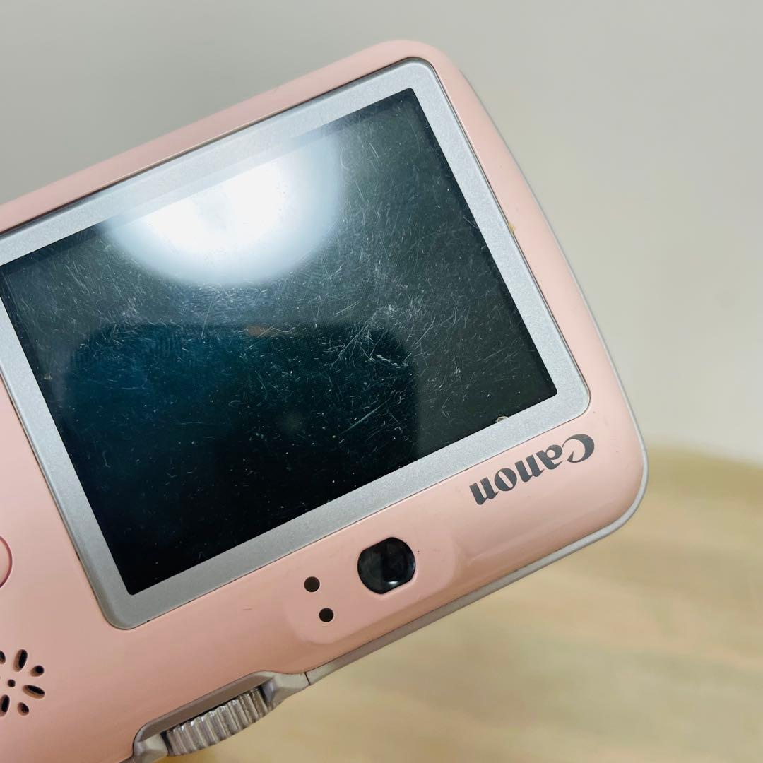 Canon PowerShot E1 ピンク　オールドコンデジ　レトロ