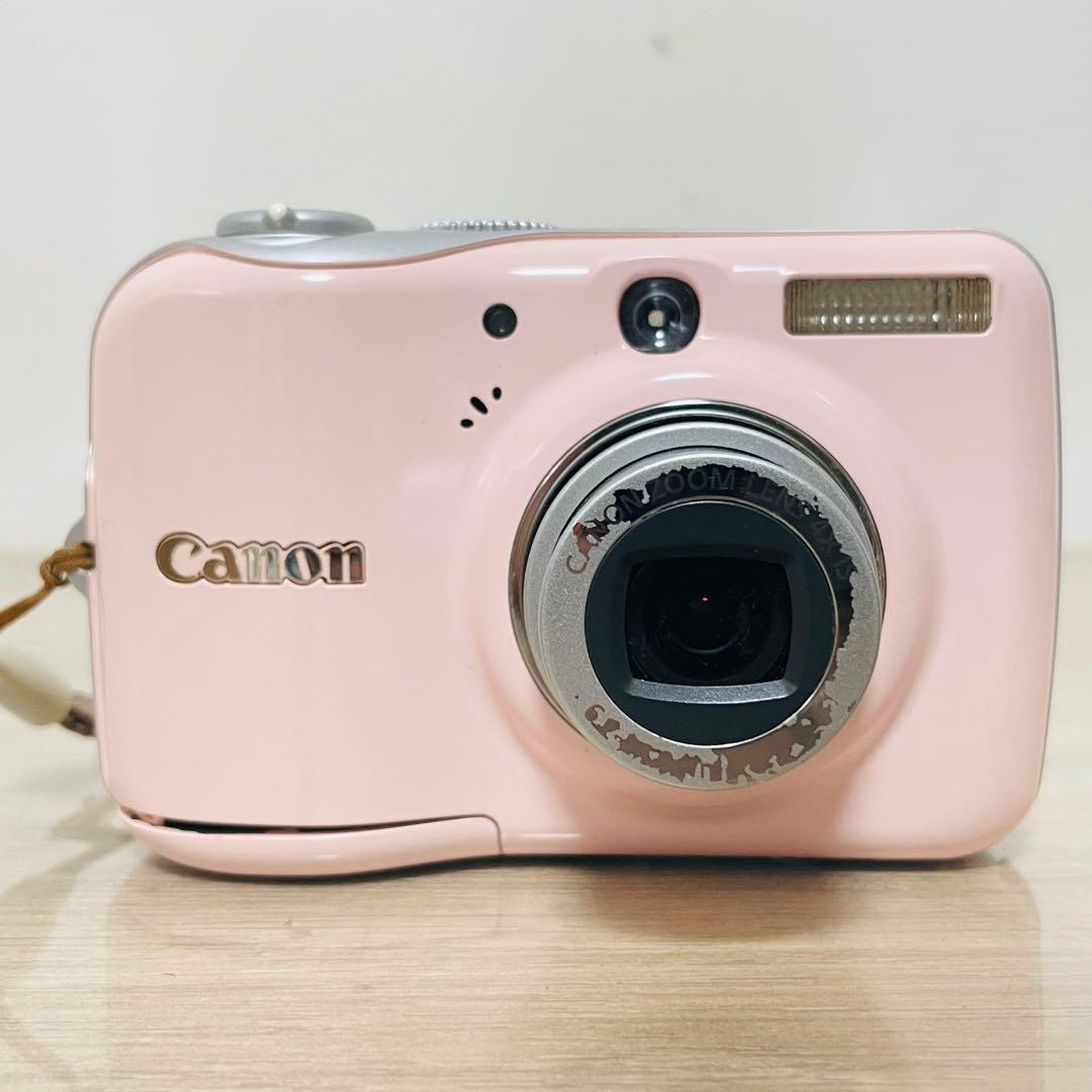 Canon PowerShot E1 ピンク　オールドコンデジ　レトロ