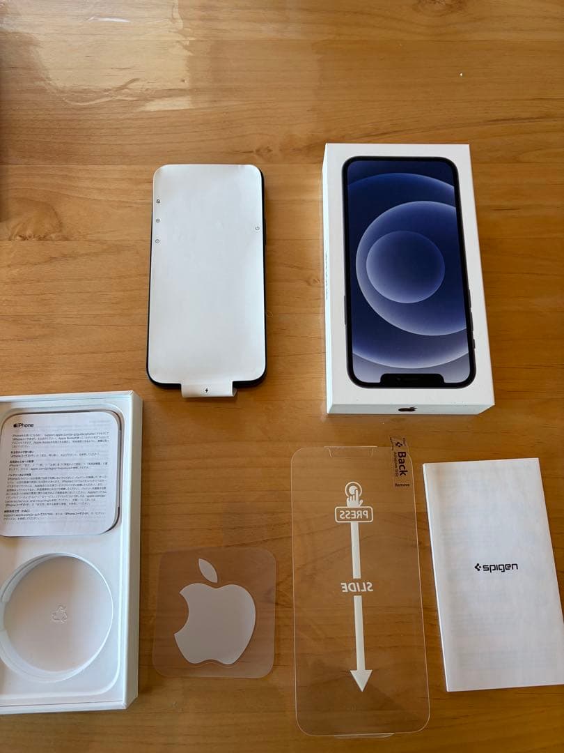 iPhone12 128GB 新品ガラスフィルム 箱付