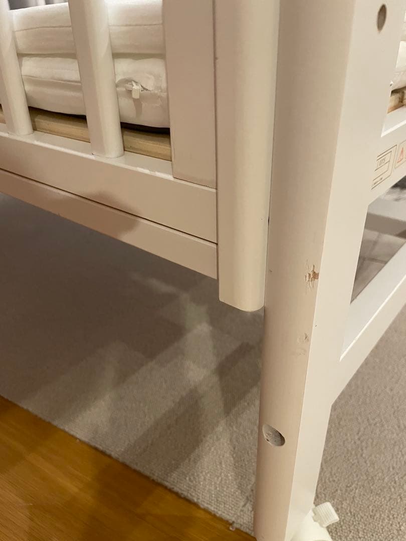 そいねーる　ミニ soinel ホワイト ベビーベッド マットレス付き