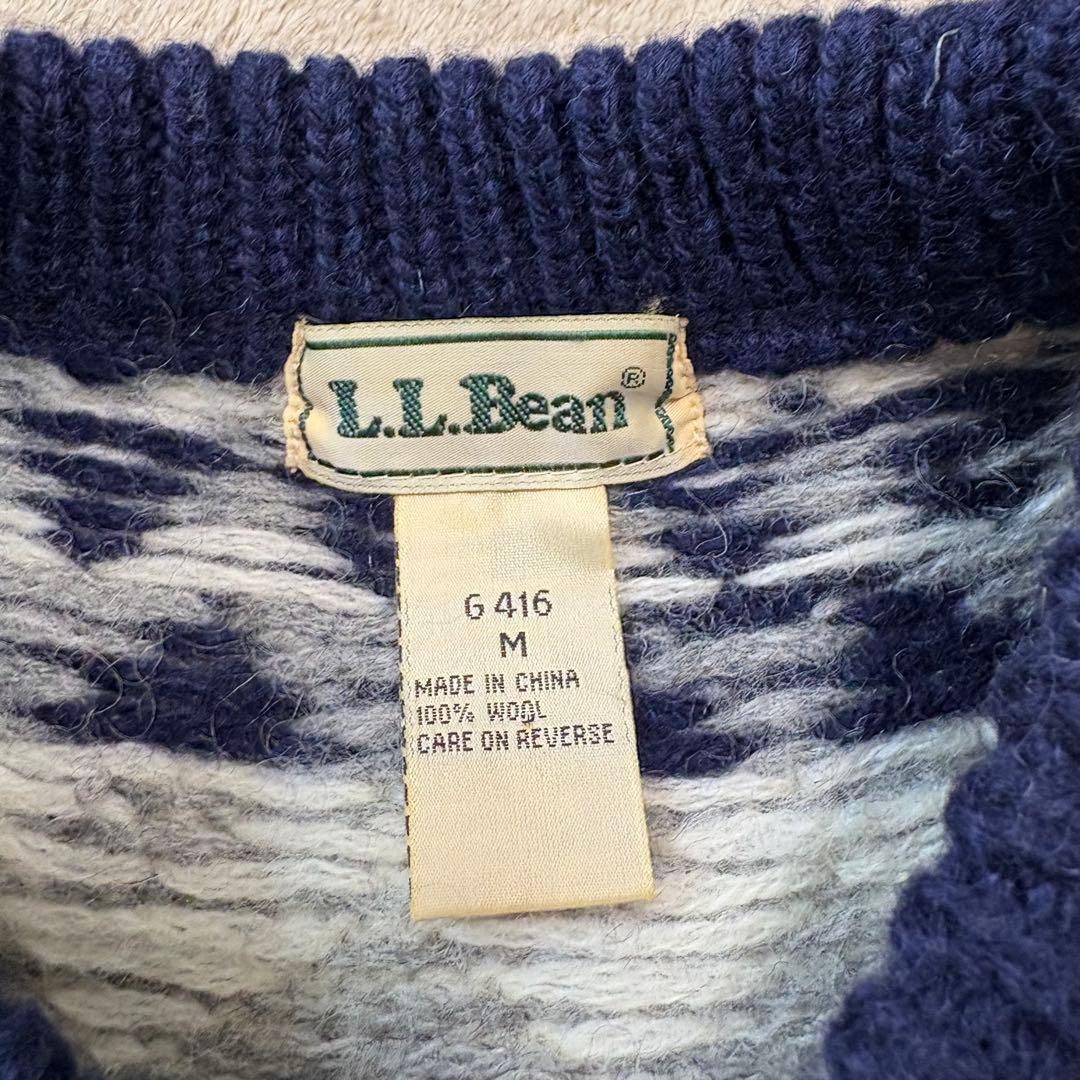 【極稀少】LL.Bean 80-90s ヴィンテージノルディックニット セーター