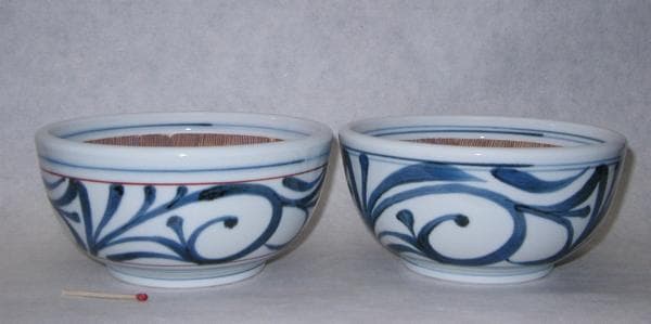 砥部焼「すり鉢（大）唐草 」１ツ【  送料確認用出品  】