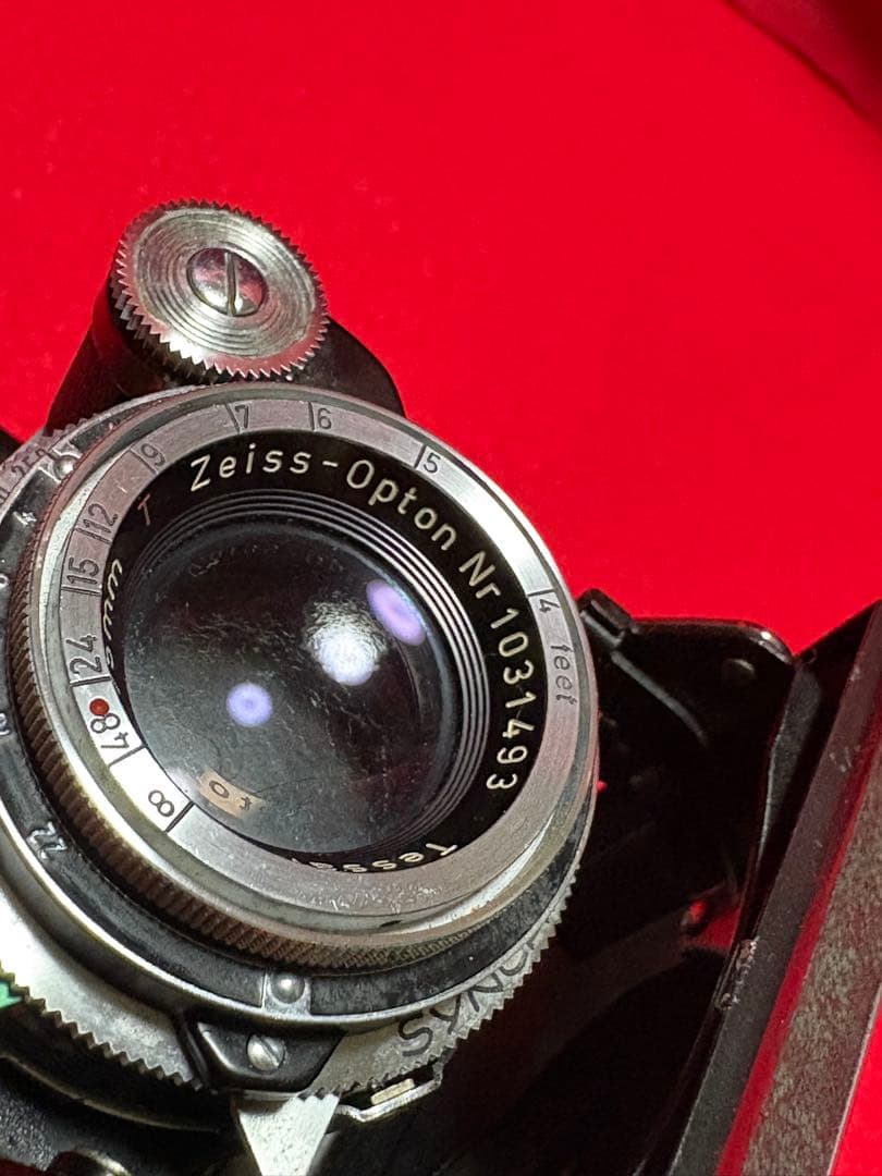 スーパーセミイコンタ(ツァイスイコン社} 純正革製カメラケース有り