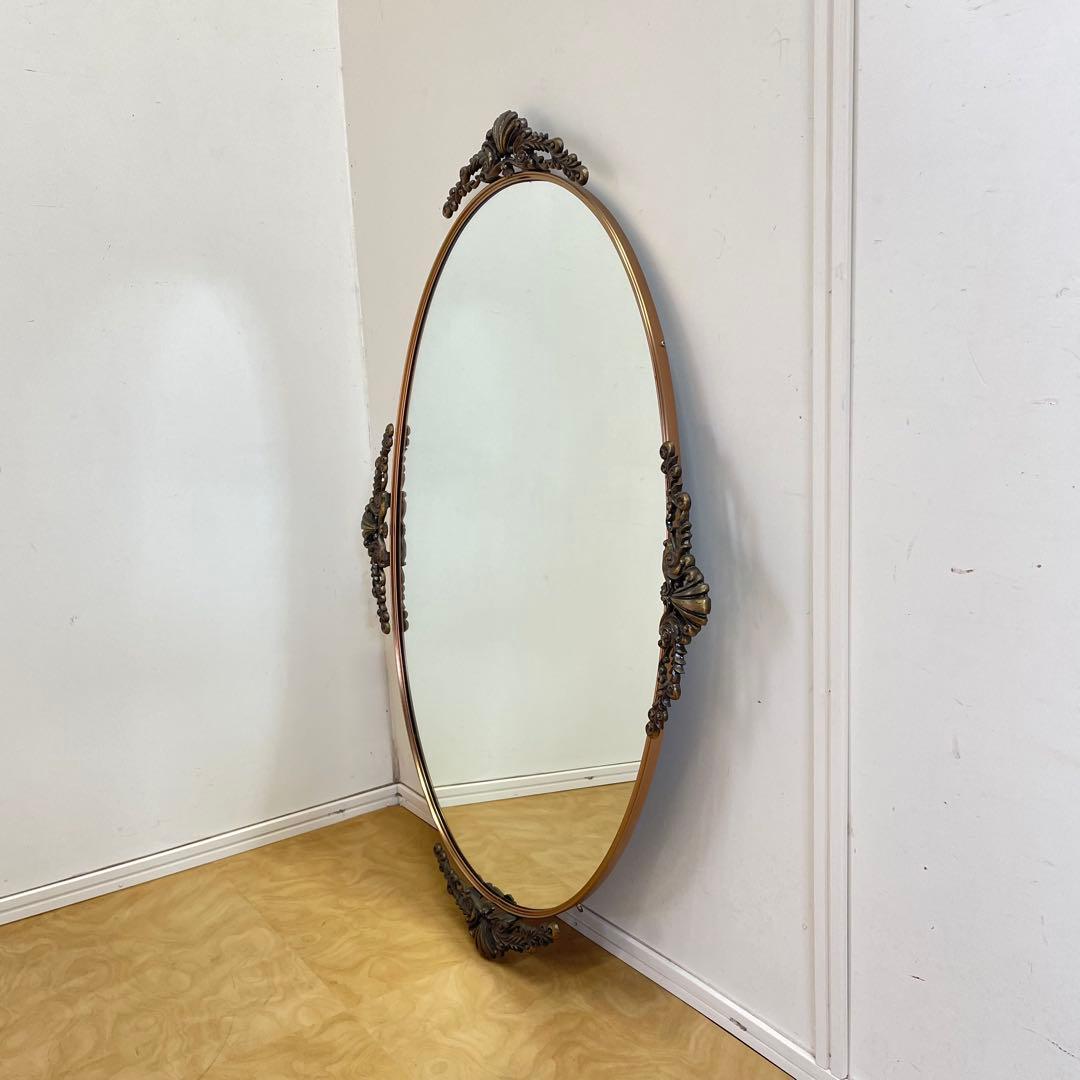 ビンテージ ミラー④ 鏡 アンティーク調 ウォールミラー 壁掛け 大型 美容室