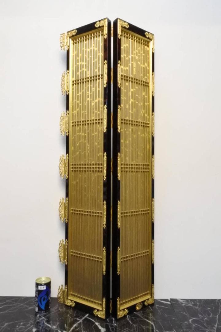 限定値下　【収集品】中扉　純金箔　仏壇　仏具　2751