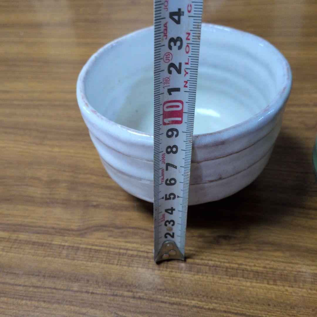 萩焼陶器茶道茶碗、筒茶碗、建水直径10cm 20cm