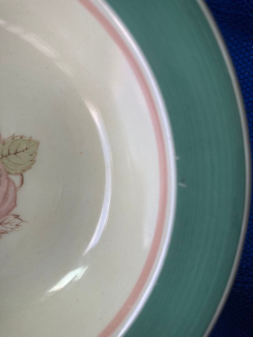 Susie Cooper スージークーパー　パトリシアローズ　グリーン　スープ皿