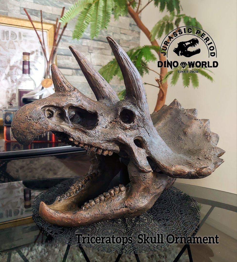 【DINOWORLD】トリケラトプス 頭骨レプリカ ※箱無し