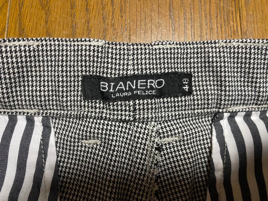 ゴルフ ビアンネロ ラウラフェリーチェ 千鳥格子柄パンツ ストレッチ