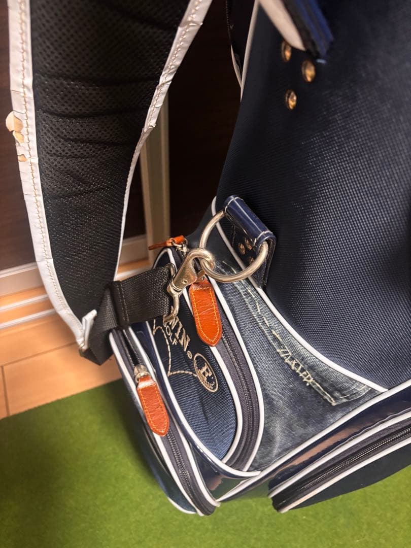 エドウィン ゴルフ EDWIN GOLF キャディバッグ 9型 ジーンズ柄