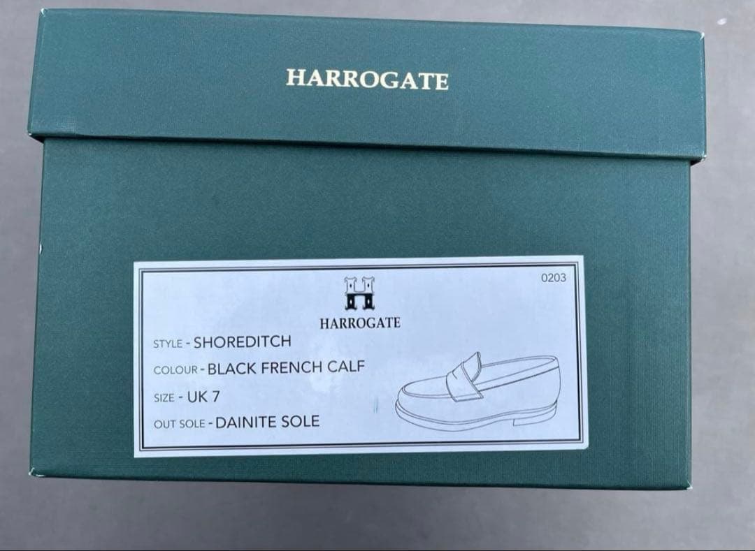 【美品】HARROGATE ブラックローファー