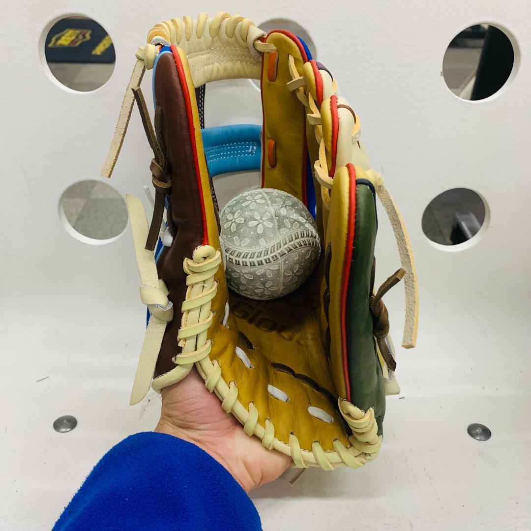 エスエスケイ　限定カラー　軟式用　内野手用　761型　SMRC125　型付け済み