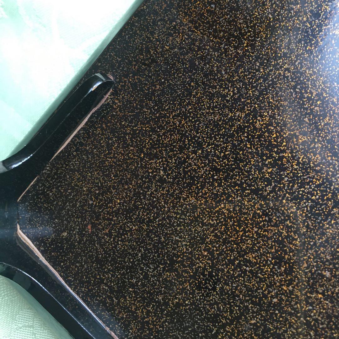 逸品　極上春の七草蒔絵　四方脚付膳　蓋付碗セット　C