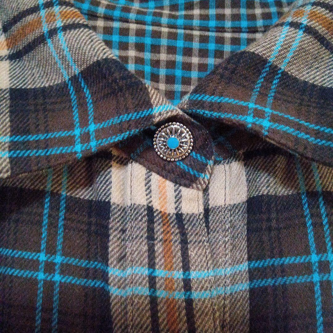 ※再値下げしました※　レリアンプラスハウス13+　リバーシブルチェックシャツ