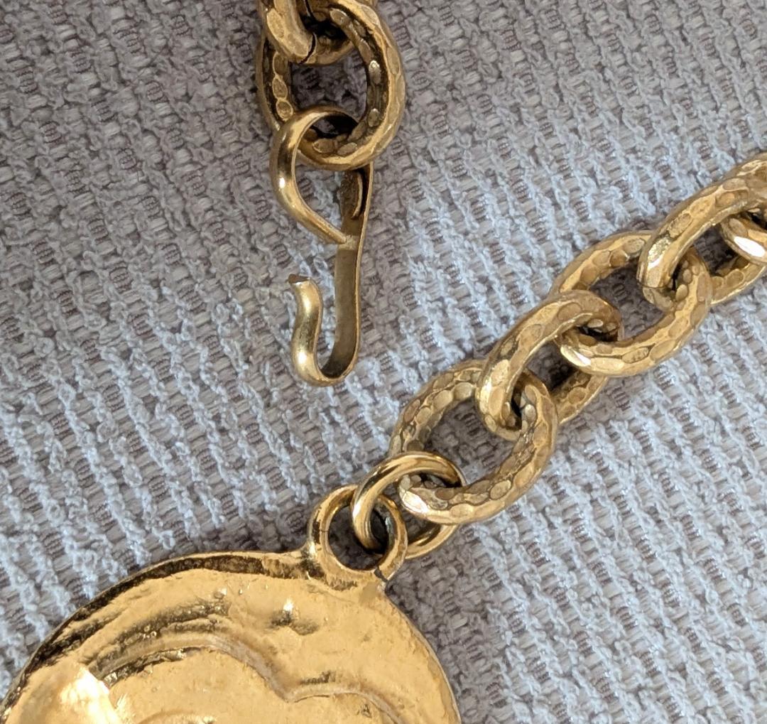 CHANEL シャネル チェーンベルト フェイクパール ココマーク 95A 中古