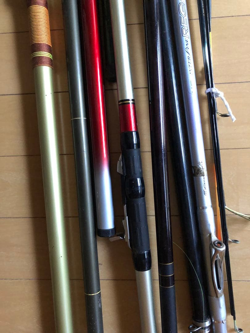 釣竿×9まとめ売り (内1リール付き)