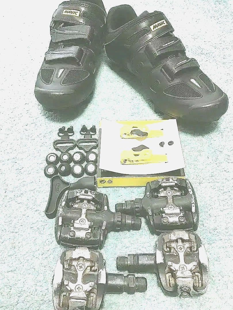 Mavic MTBシューズ.スパイク.ラチェットキット.クリート.SPDペダル
