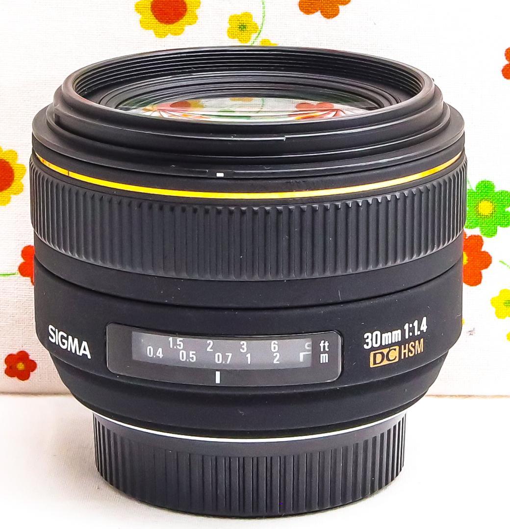 美品 シグマ 30mm f1.4 DC HSM ☆単焦点レンズ☆ニコン用