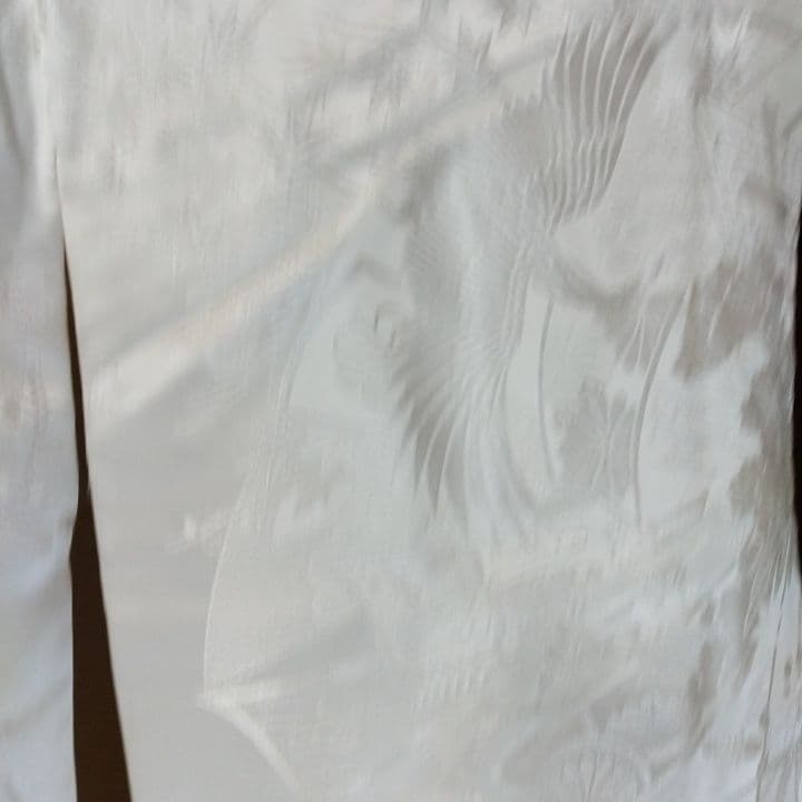 白無垢 絹鳳凰と鶴などに草木H