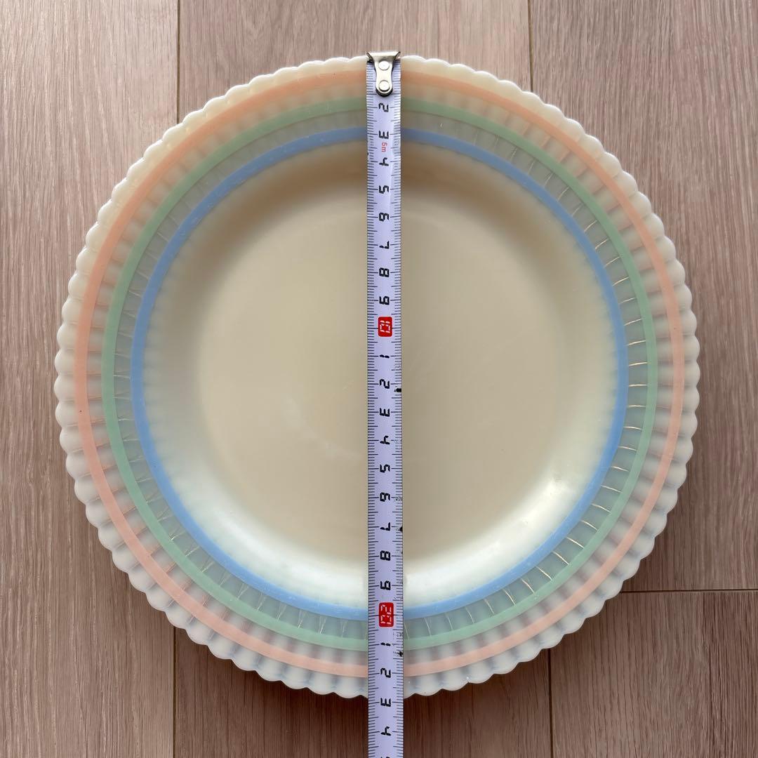 マクベスエバンス　パステルバンド　ディナープレート2枚セット　直径約23cm