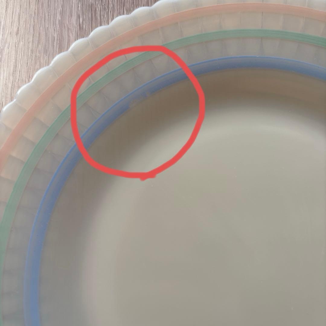 マクベスエバンス　パステルバンド　ディナープレート2枚セット　直径約23cm