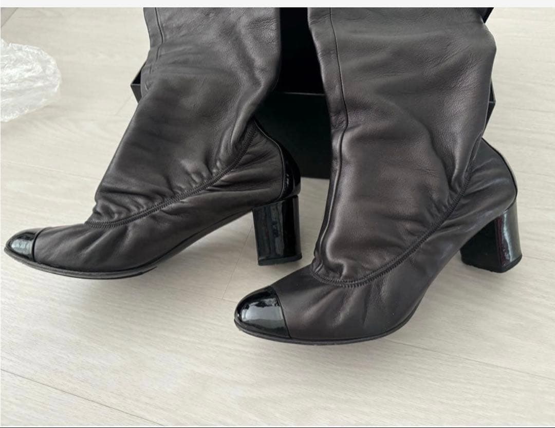 CHANEL 正規販売店購入ニーハイブーツ