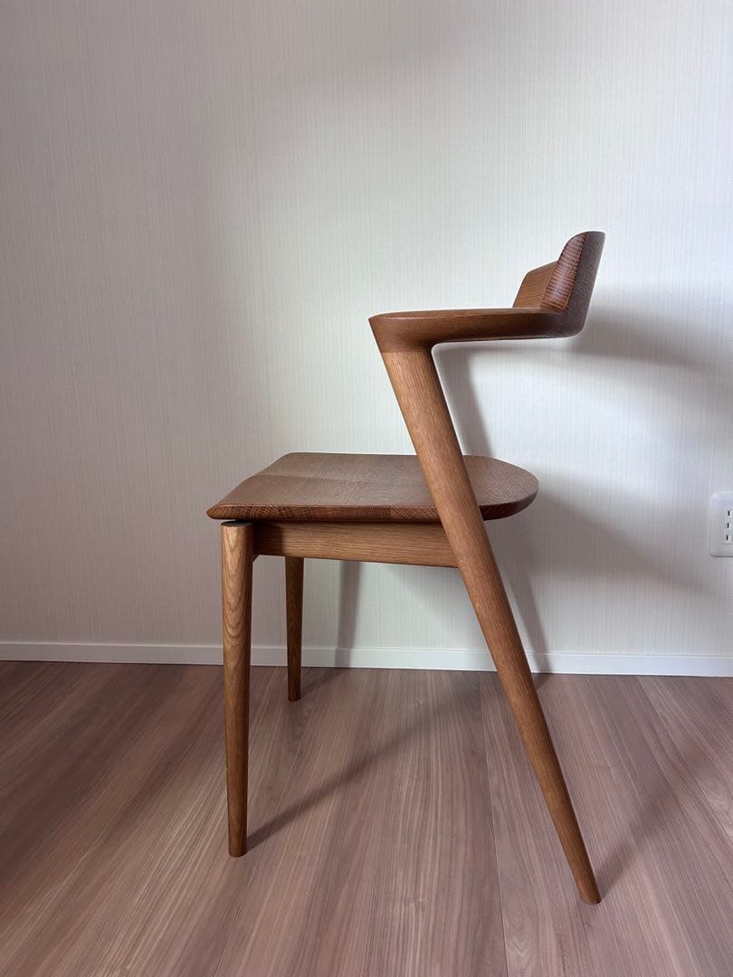 はな＊　飛騨産業 SEOTO セミアームチェア 2脚目有 N5 板座①