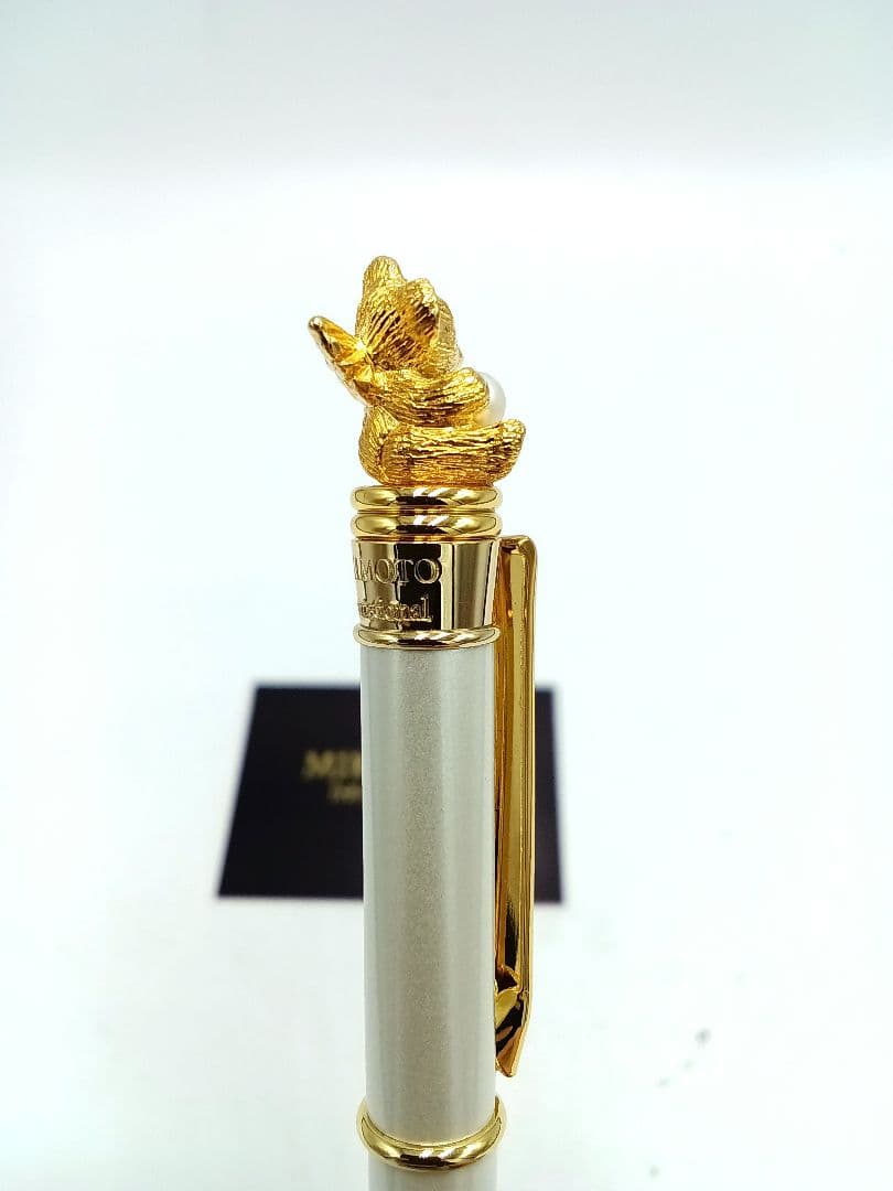 早い者勝ちSALE【MIKIMOTO】ゴールドクマ付 ボールペン
