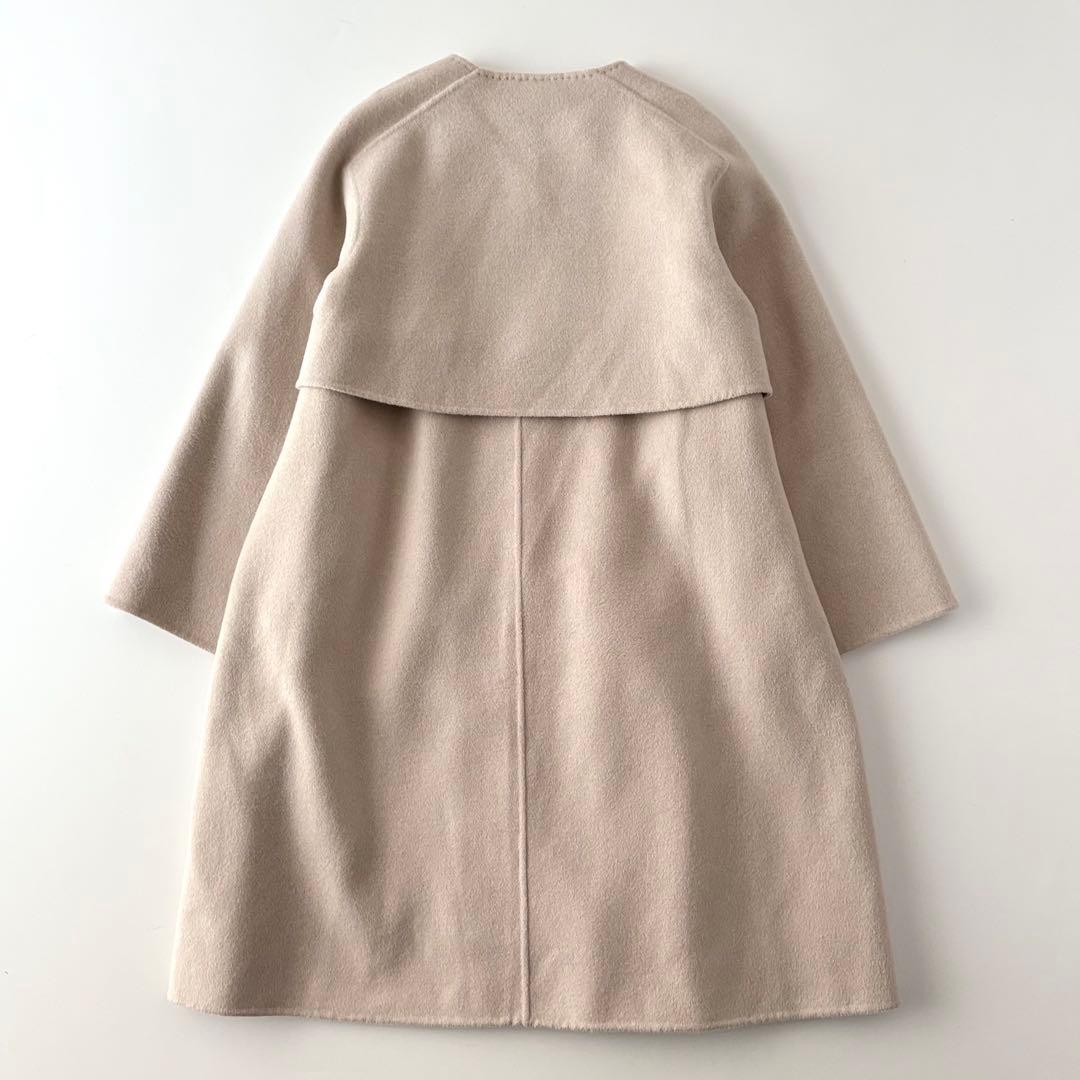 美品　ギャルリーヴィー　ウールダブルフェイス カラーレストレンチコート