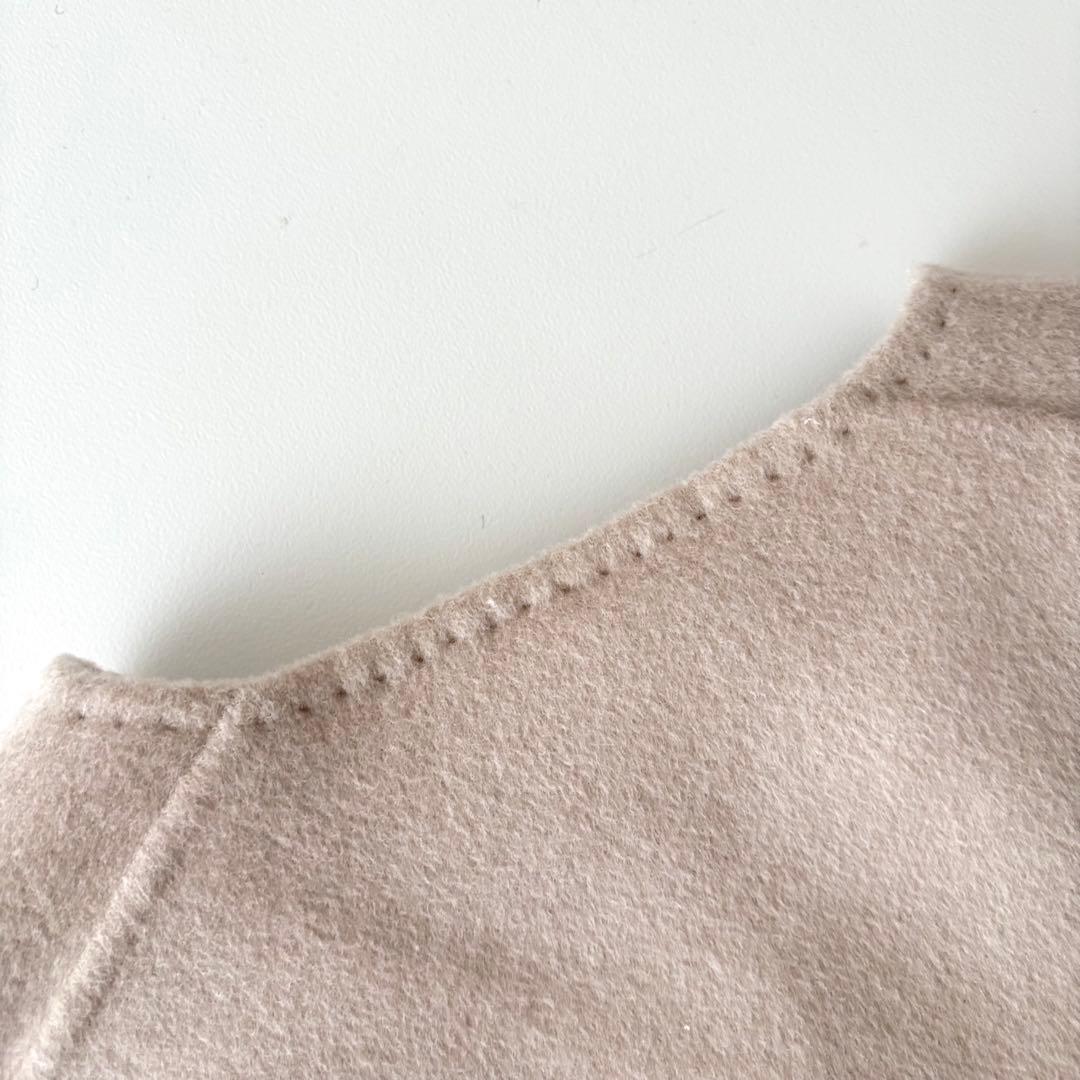 美品　ギャルリーヴィー　ウールダブルフェイス カラーレストレンチコート