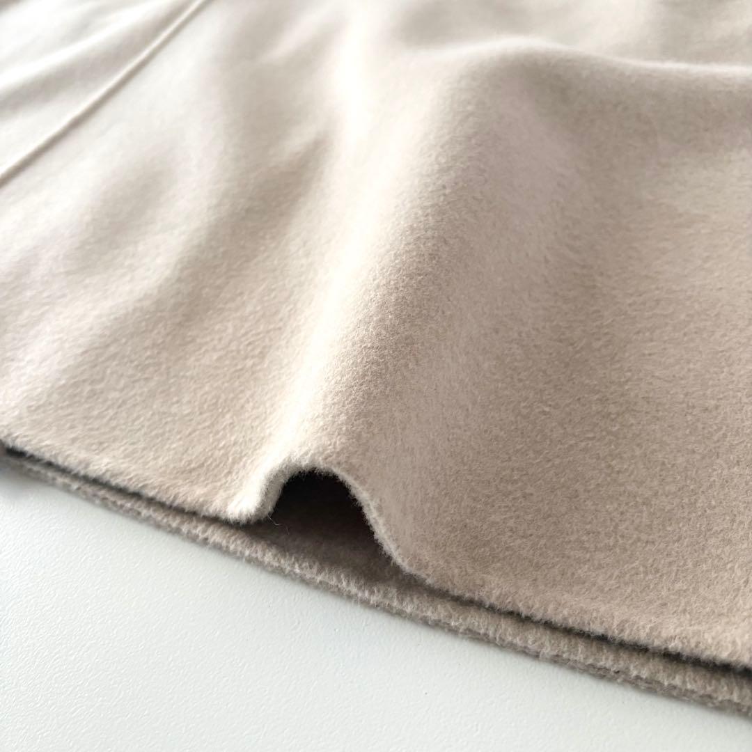 美品　ギャルリーヴィー　ウールダブルフェイス カラーレストレンチコート