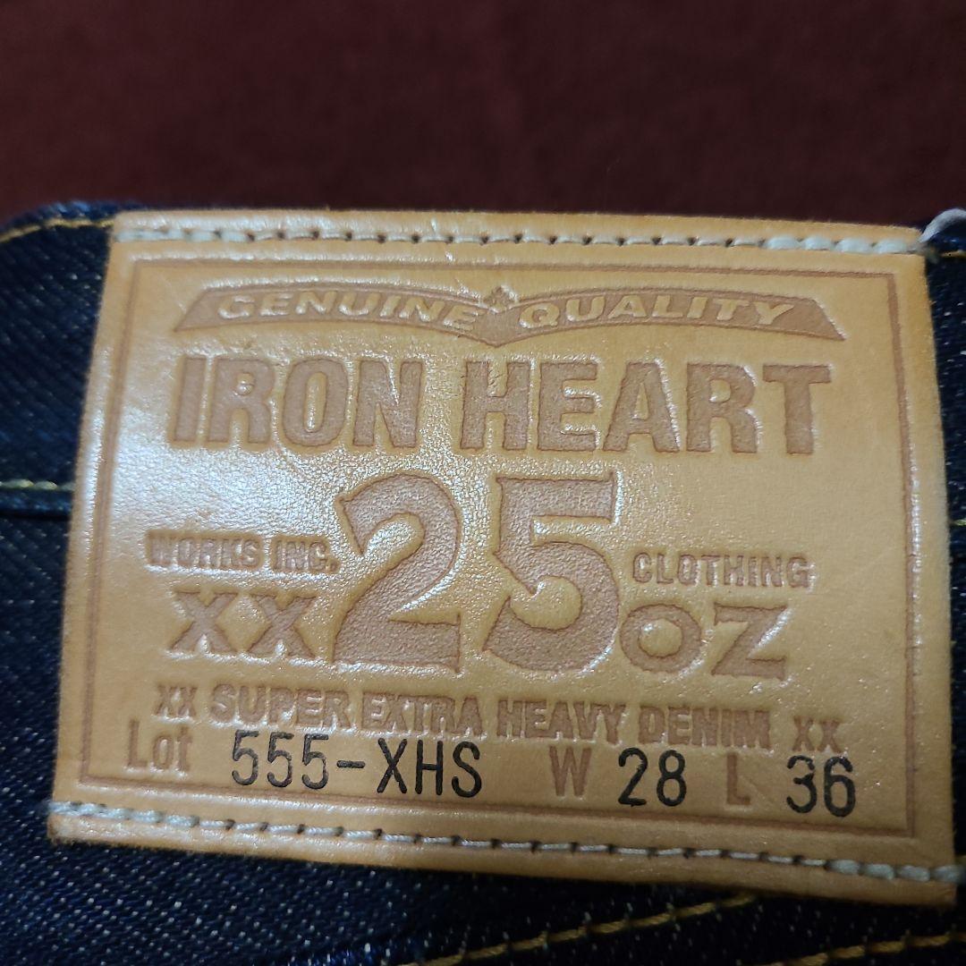 濃紺美品アインハート25oz28インチ革パッチ隠しリベットチェーンステッチ