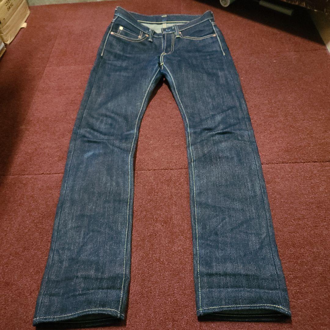 濃紺美品アインハート25oz28インチ革パッチ隠しリベットチェーンステッチ