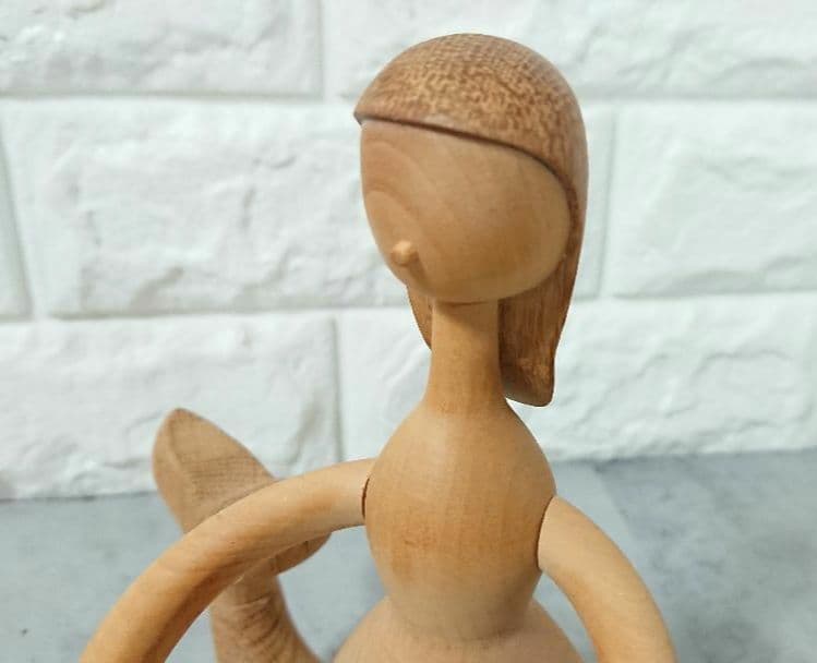 超稀少 木製 アーキテクトメイド マーメイド オブジェ デンマーク製 人魚