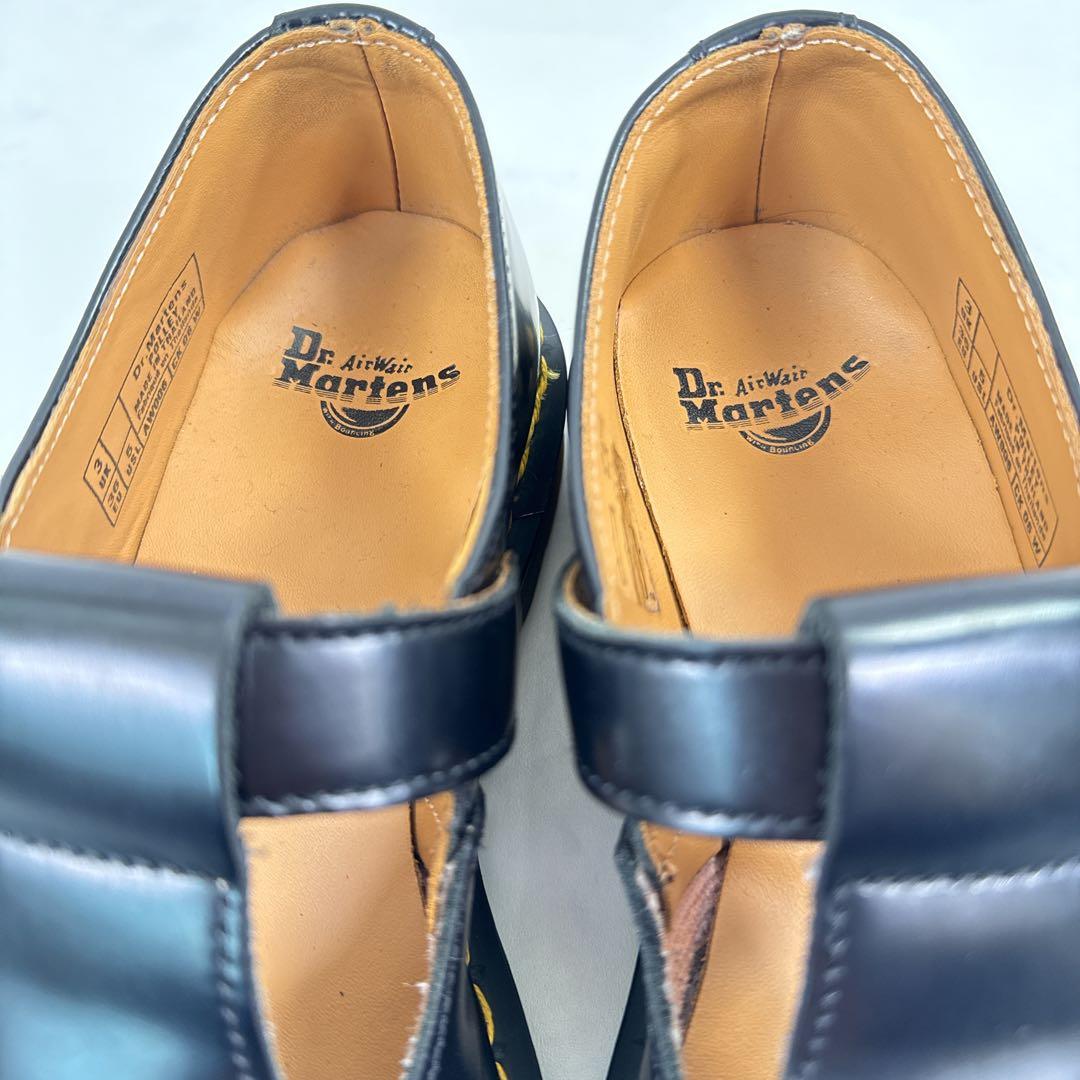 【美品】ドクターマーチン POLLEY Tバーシューズ UK3 黒 ポリー