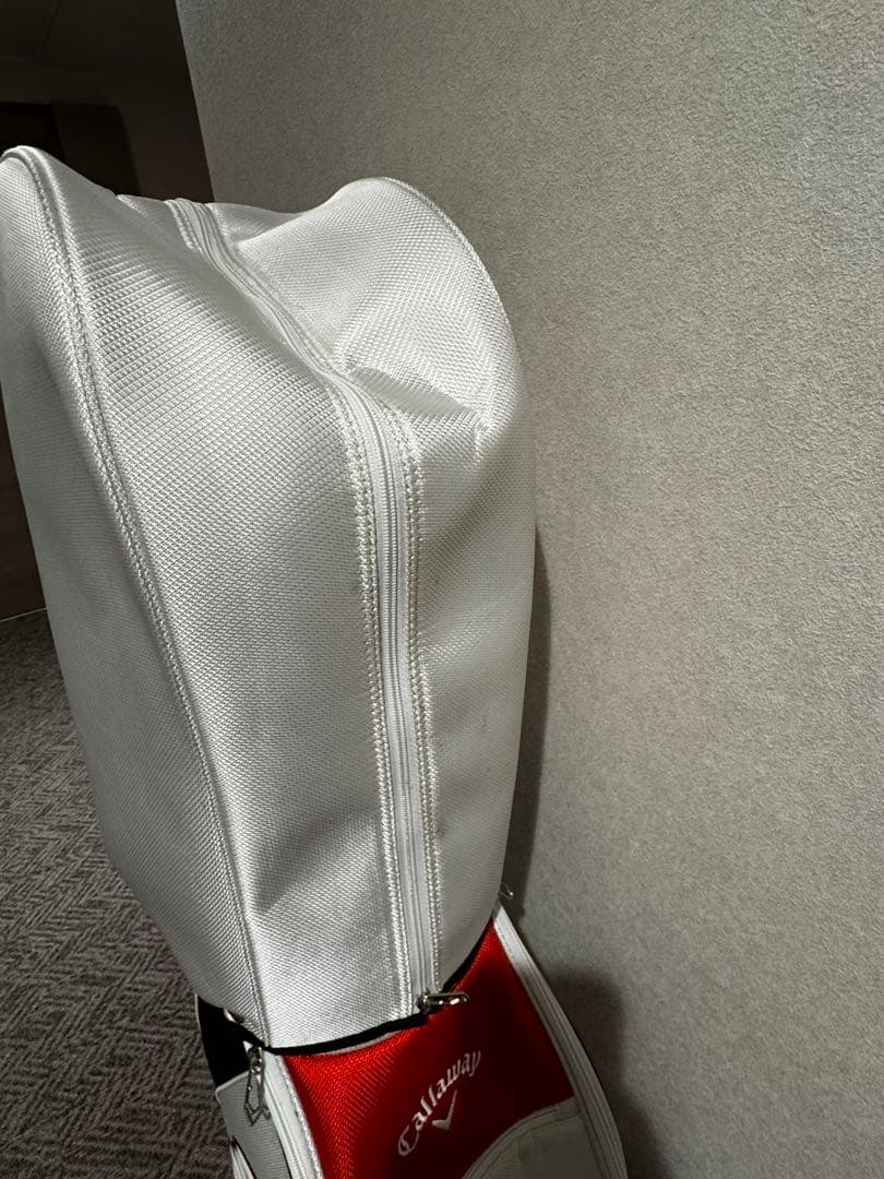 【美品/1度のみ使用】キャロウェイ Callaway キャディバッグ赤カバー付