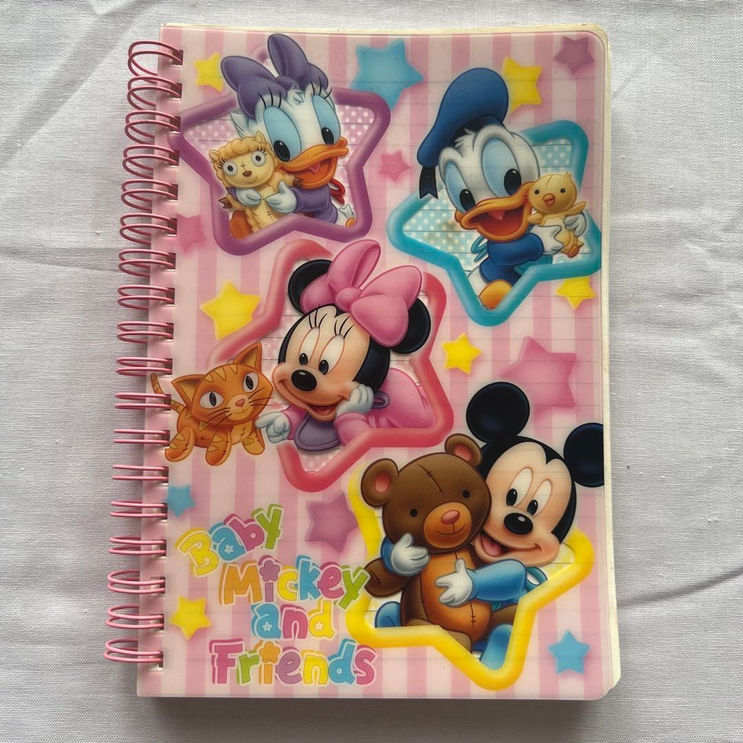 レア❤️ディズニー ノート ベビー　ミッキー　ミニー　フレンズ　リングノート