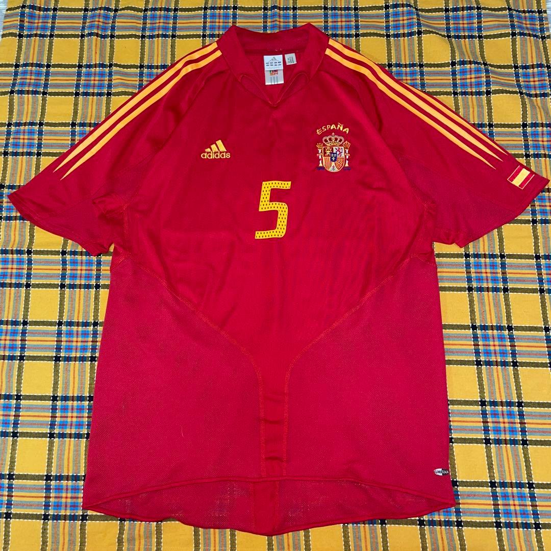 adidas スペイン代表　プジョル　ユニホーム　2XOサイズ