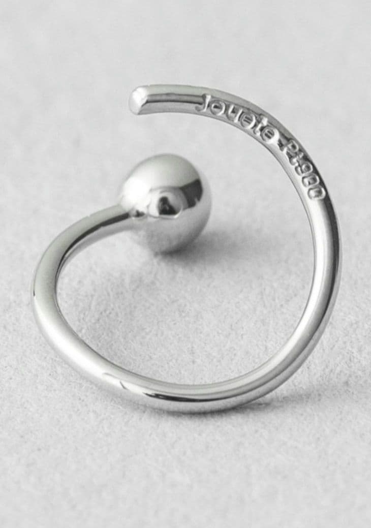 Jouete【ジュエッテ】[ピンズ] PT900 ピアス コイル（片耳用）